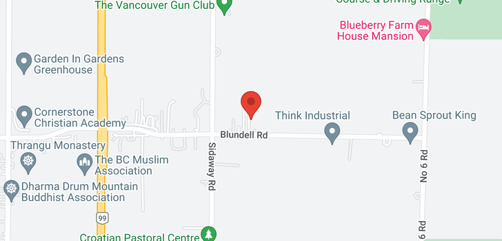 map of 13151 BLUNDELL ROAD